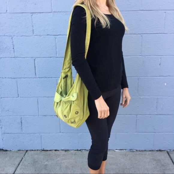 MARC JACOBS 🍏Green Cotton & Leather Messenger Bag - Picture 2 of 8